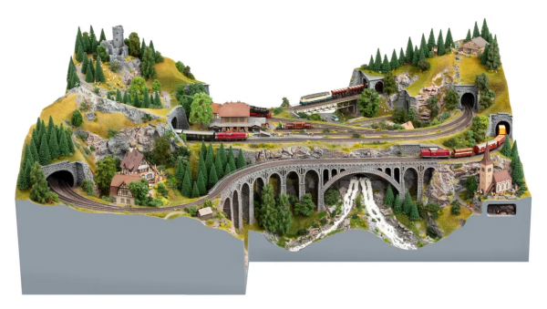 NOCH 53620 easy TRACK Trassenbausatz "St. Andreas"